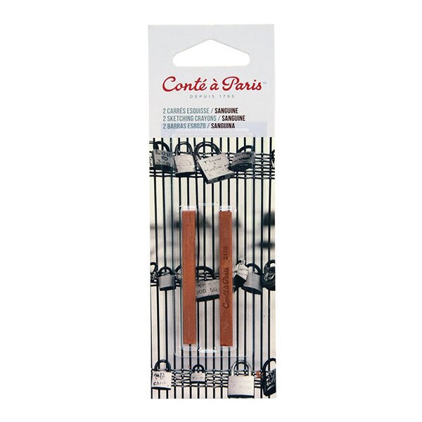 Conte Sketching Crayon Sanguine 2 Pack